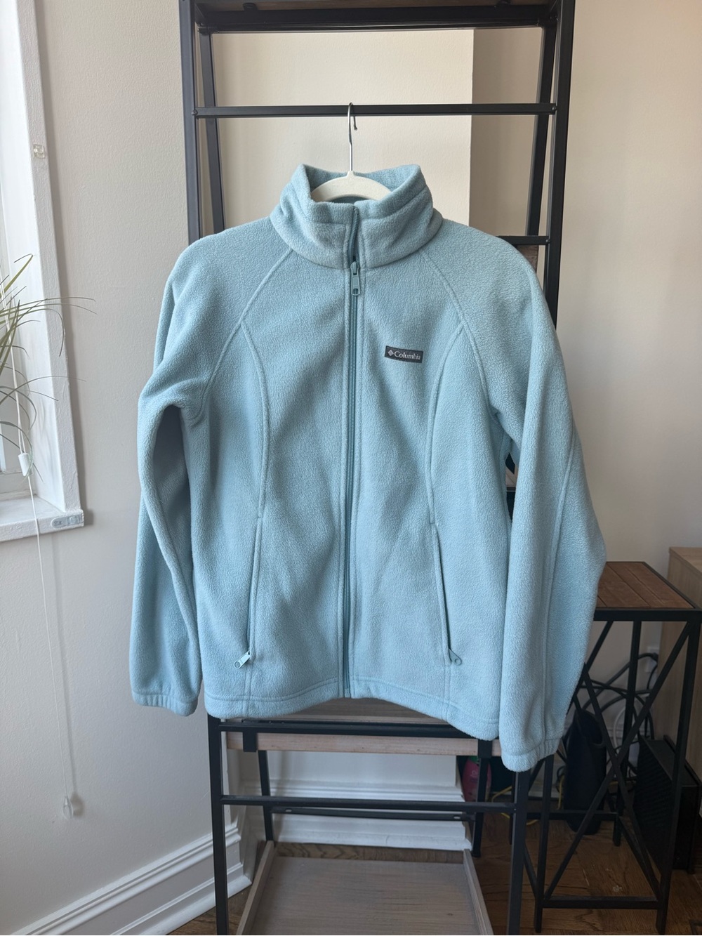 Columbia Light Blue Full-Zip Fleece Jacket